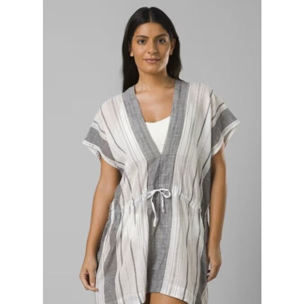prAna Marina Bay Tunic – Small / Charcoal – Organic Cotton Performance Woven NWT